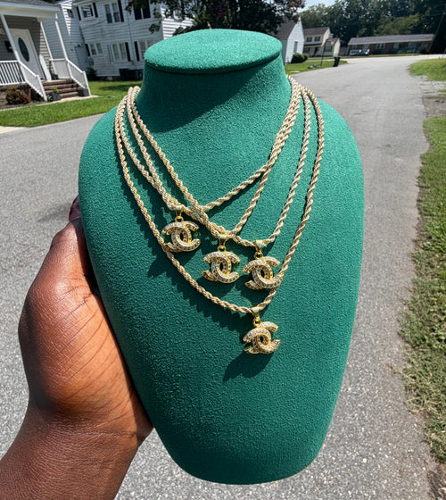 Double C Glam Necklace