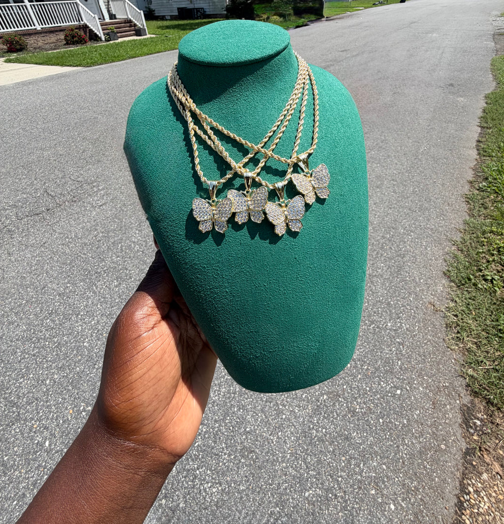 Fly Girl Butterfly Necklace