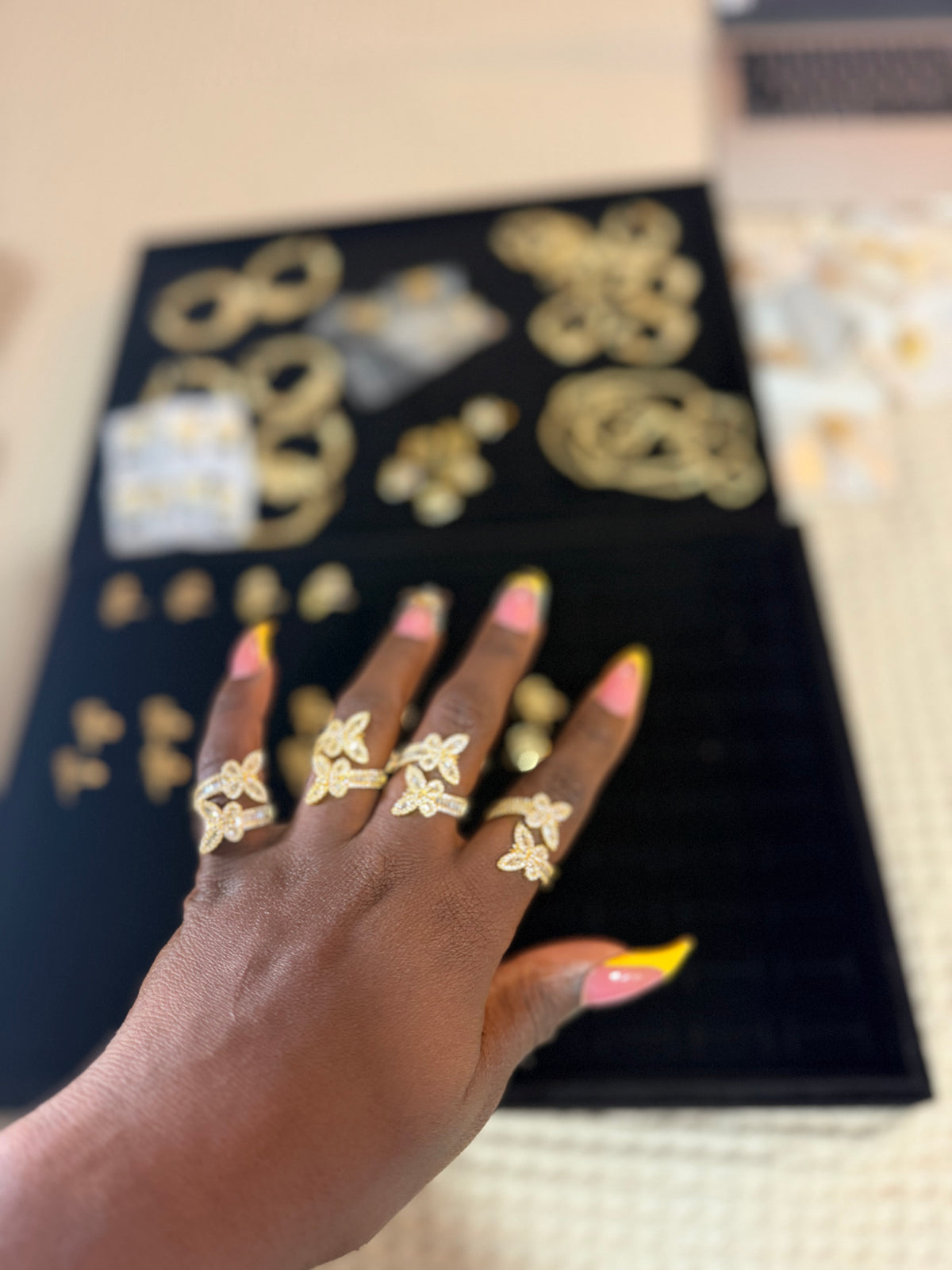 Golden Flutter Ring