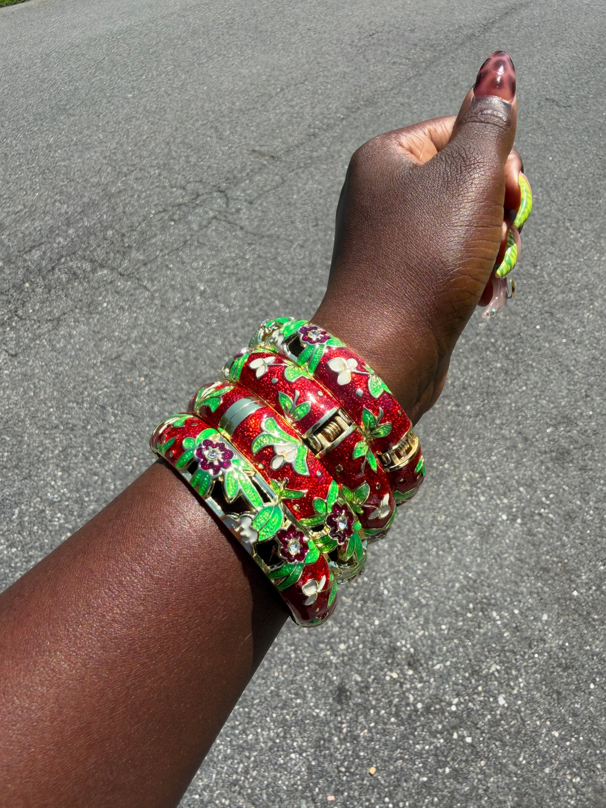 Scarlet Bloom Bracelet