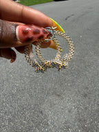 Butterfly Bling Hoops