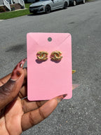 Double-C Stud Earrings