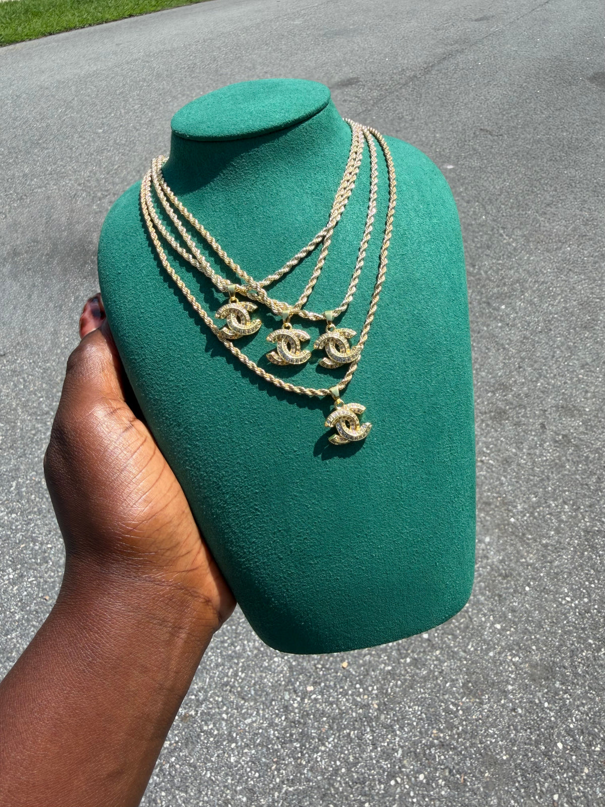Double C Glam Necklace