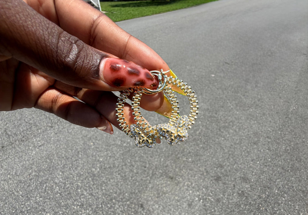 Butterfly Bling Hoops