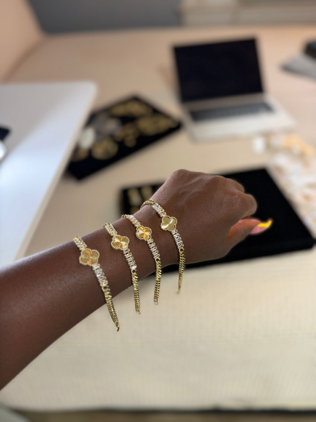 Golden Clover Bracelet
