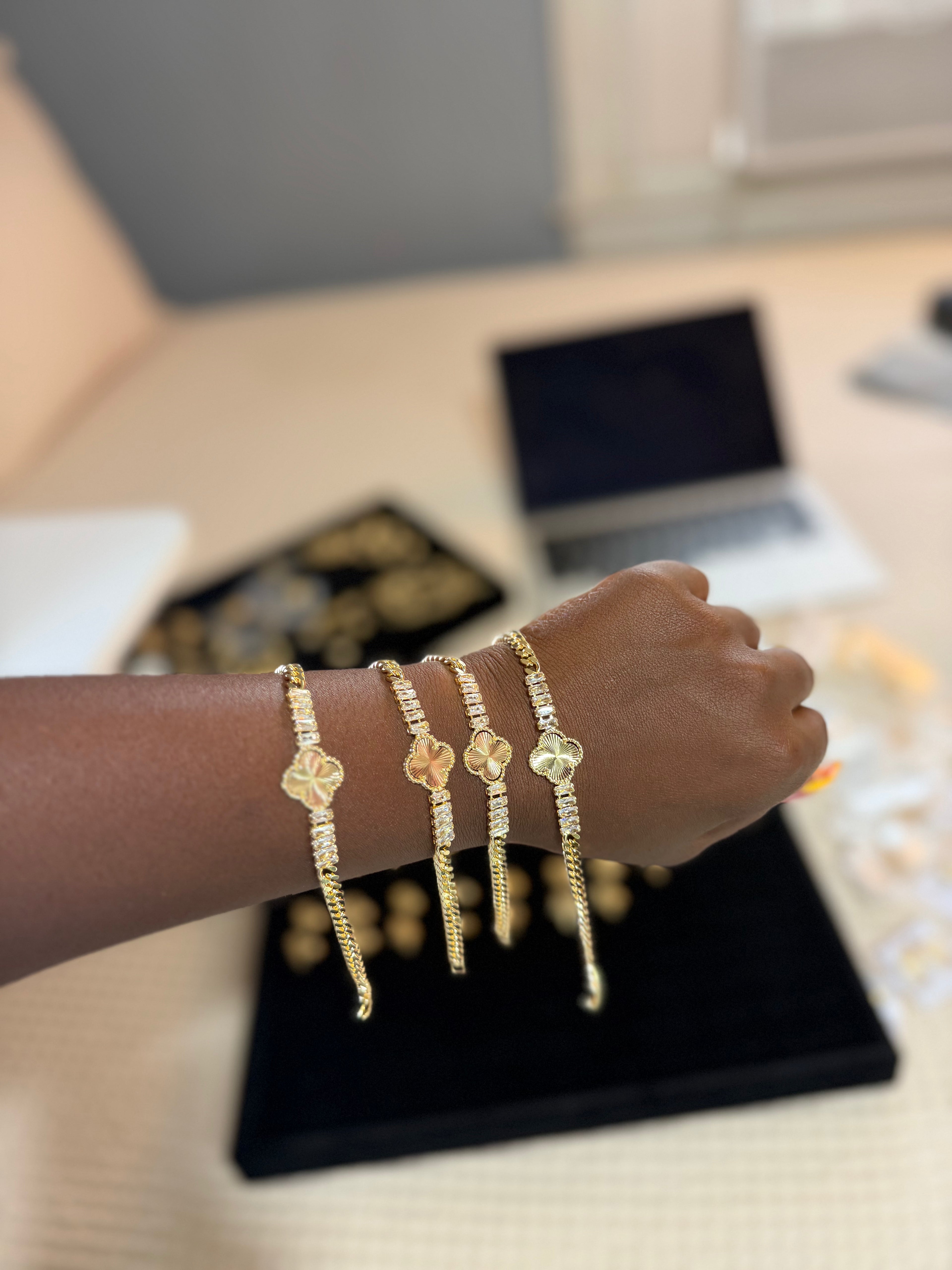 Golden Clover Bracelet